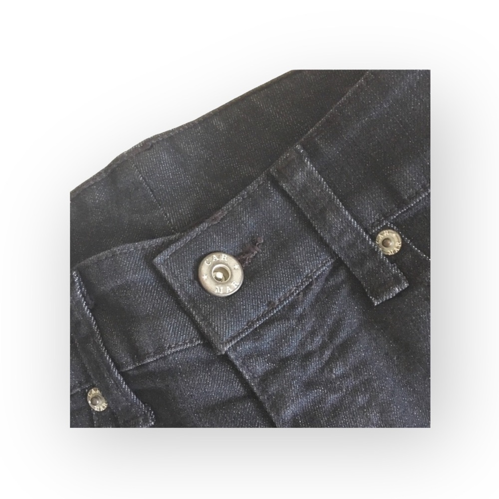 new LF Carmar ★ Stovepipe Studded Skinny Jean Jeans ★ Deep Dark Blue Denim ★ 24 - Picture 6 of 16